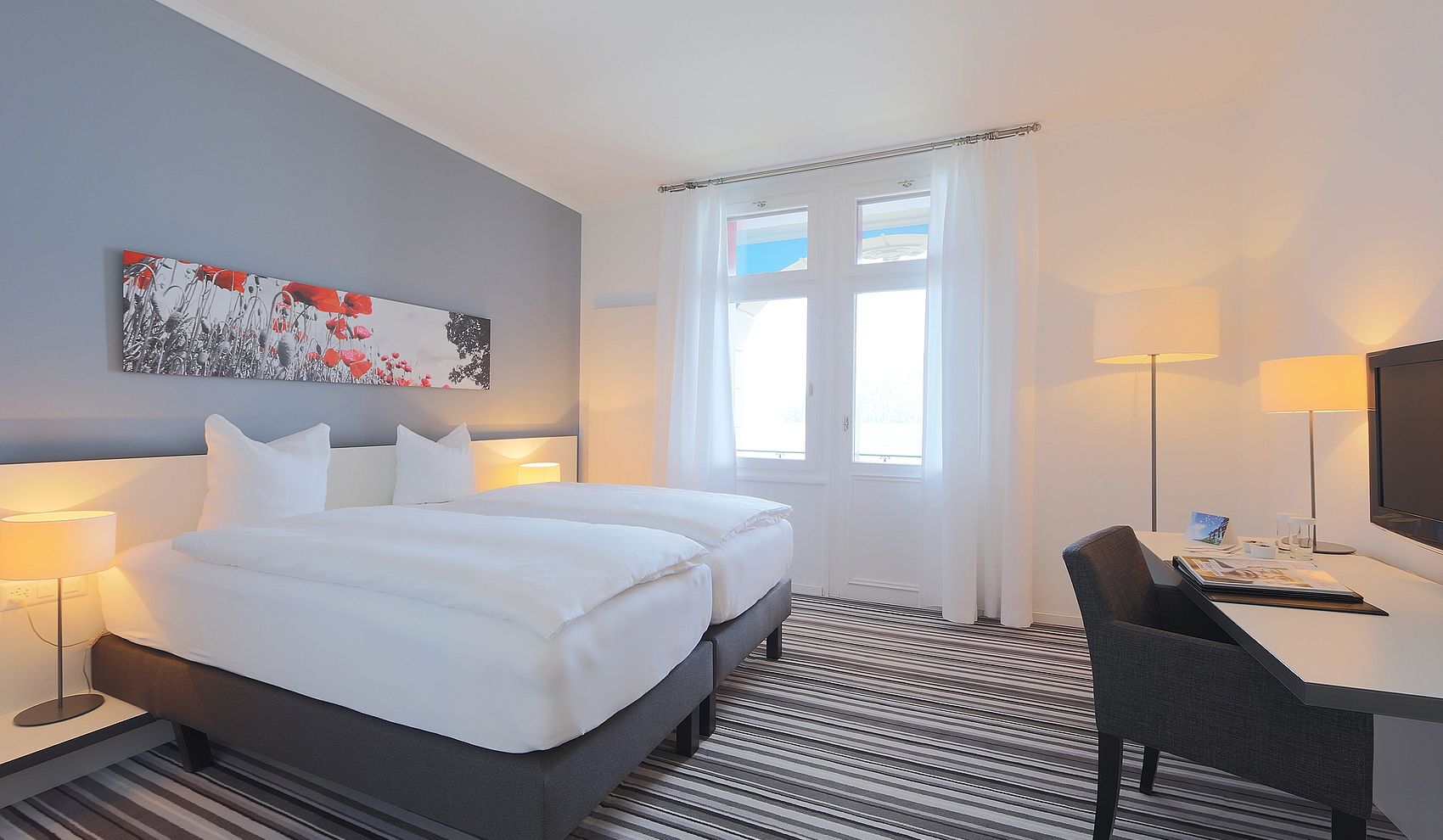 Modernes Doppelzimmer