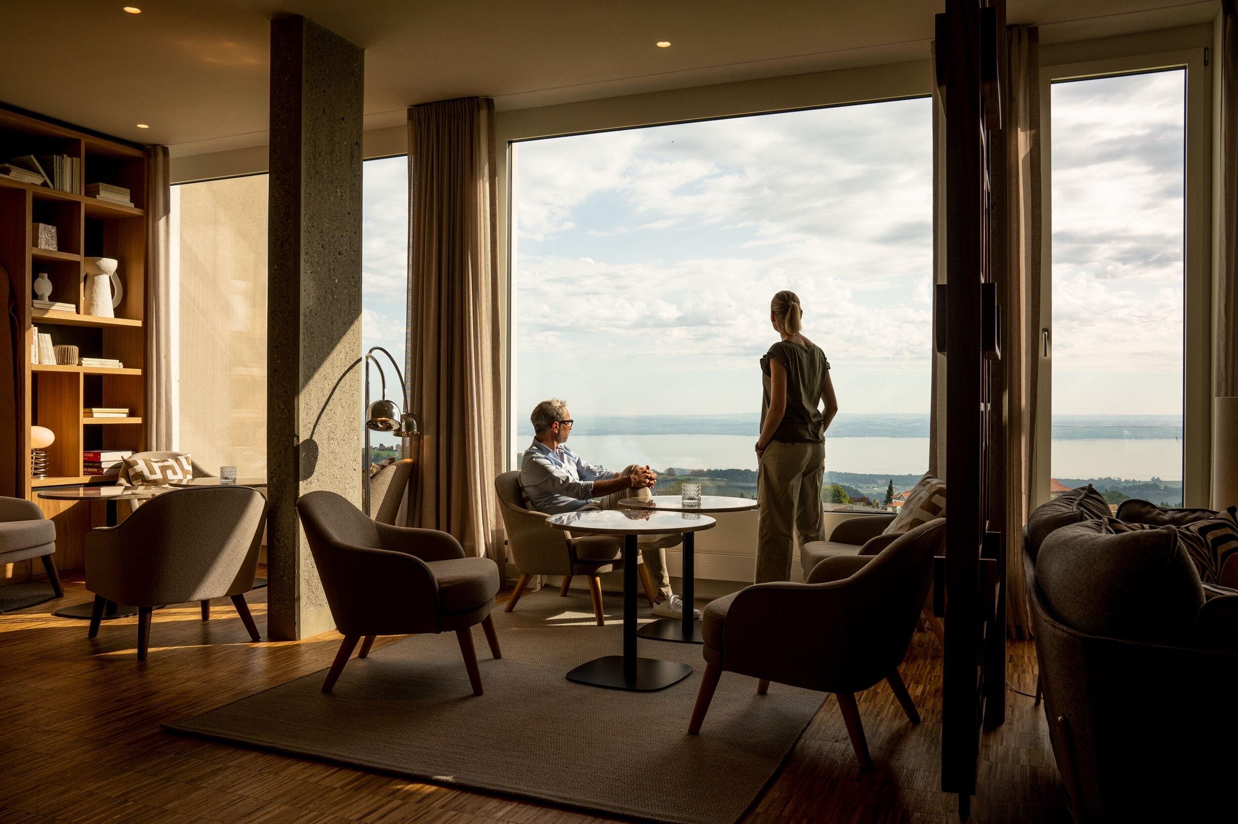 Abendessen mit Blick auf den Bodensee