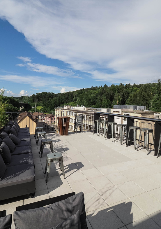 Dachterrasse mit Panoramablick
