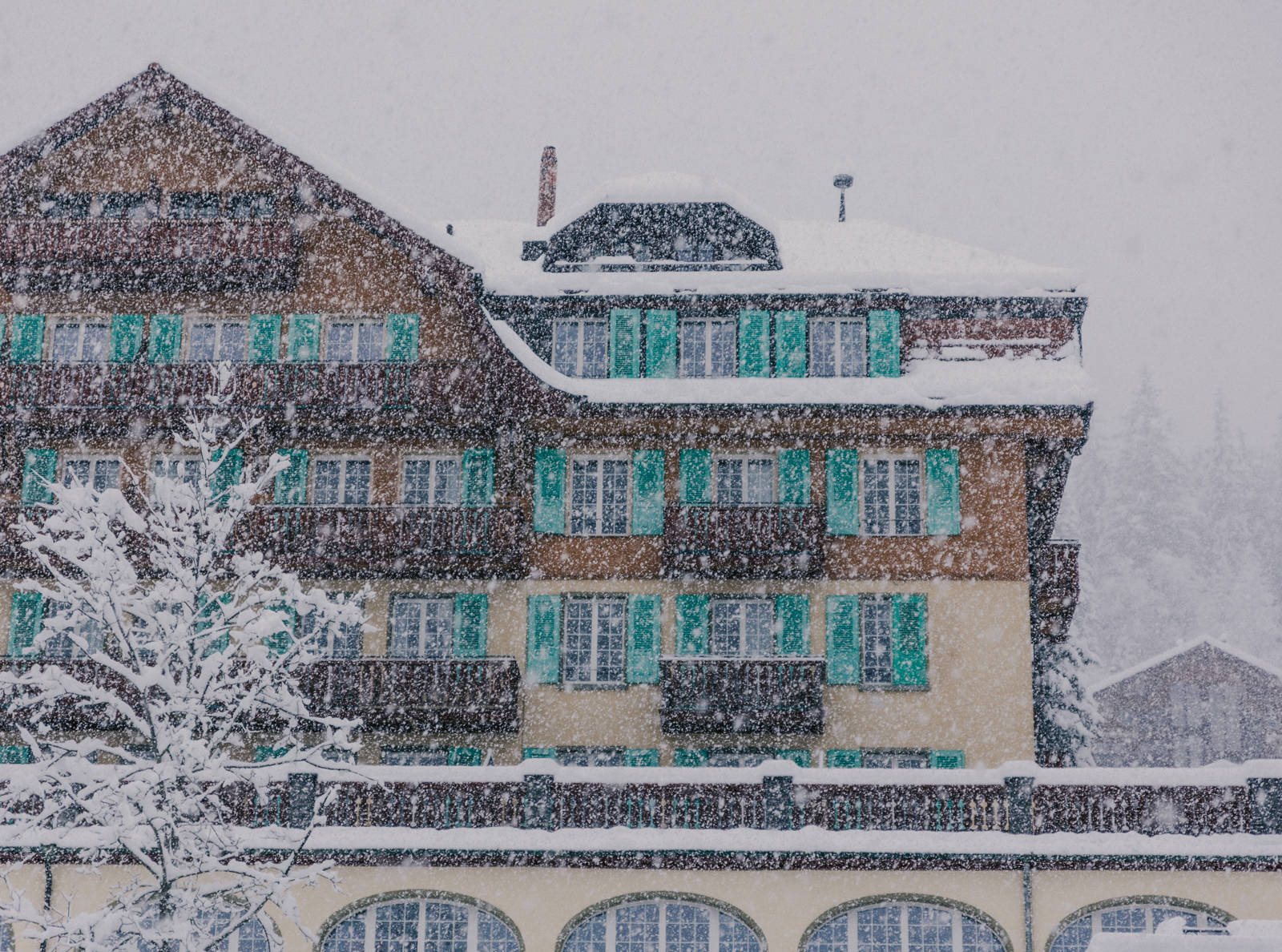 Fassade im Winter